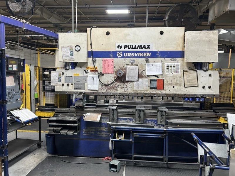 110 Ton x 10′ Pullmax Ursviken Optima 100 3.1/2.55 CNC Press Brake, 1998 – Great Running Condition, Misc Tooling Included