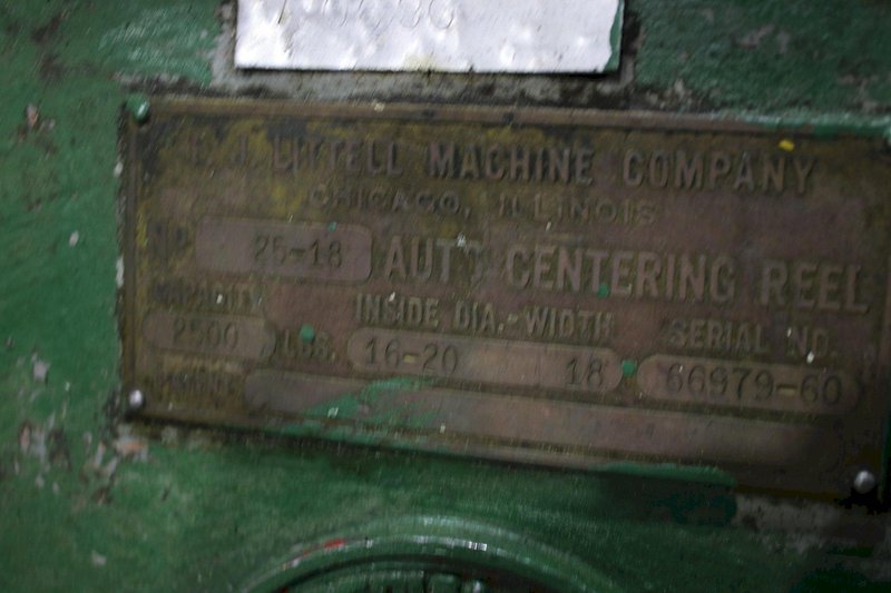 2500 LBS LITTELL COIL REEL: STOCK #73910