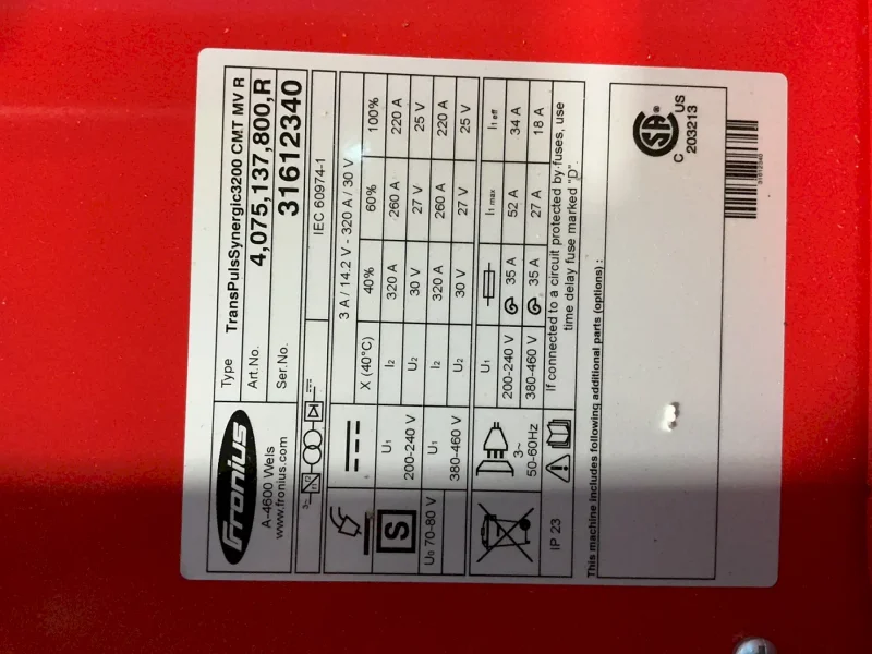 FRONIUS TRANSPULS SYNERGIC   -  TRANSPULS SYNERGIC 3200 CMT MV R