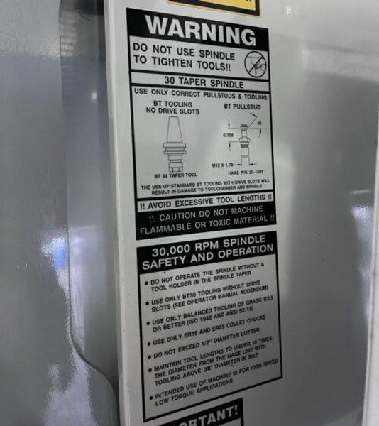 Haas VF-1D CNC Vertical Machining Center – 4th &amp; 5 Axis Ready 30000 RPM Mill