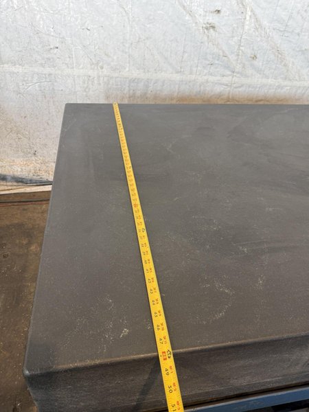 72" X 48" X 12" GRANITE SURFACE PLATE W/ STAND. STOCK # 0542826