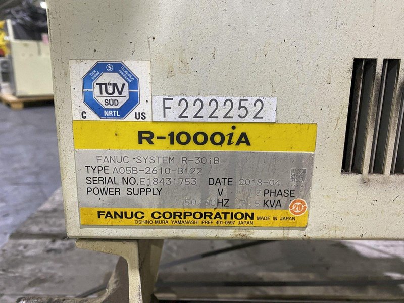 FANUC ROBOT  R-1000iA/100F w/ R-30iB Controls USED