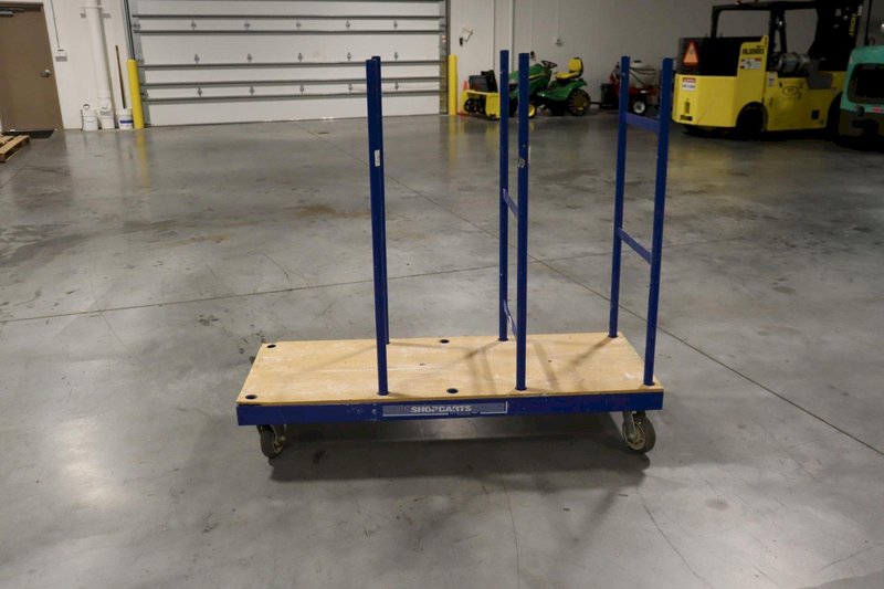 Adapa Rolling Steel Panel Cart, Moveable Dividers, 4 Swivel Wheels- Auction Item