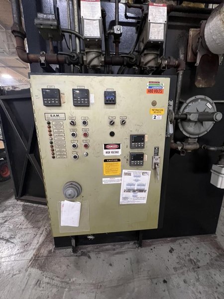 LINDBERG 1000 DEG. WALK IN OVEN, MODEL 73-727272-10GF, 6' X 6' X 6'  NATURAL GAS, 1993