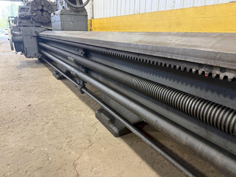 56" x 336" (28') BERTRAM ENGINE LATHE WITH DUAL CARRIAGES: STOCK #10964