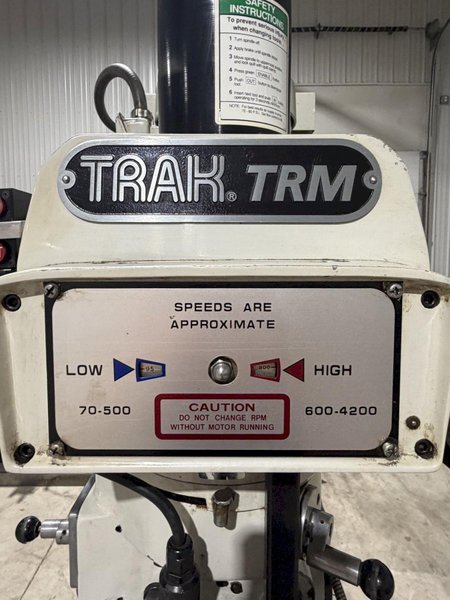 SWI Trak TRM 2 Axis CNC Vertical Bed Mill