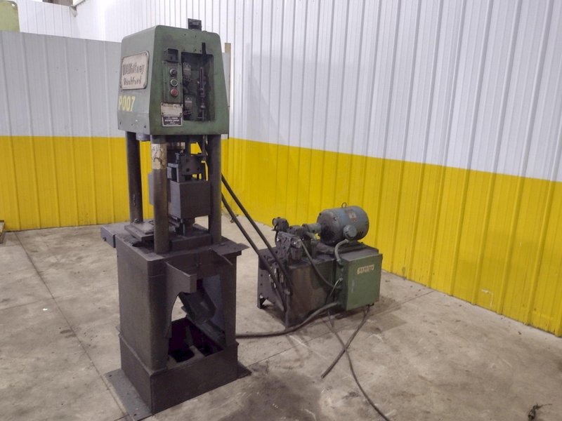 50 TON WA WHITNEY MODEL #664-138 HYDRAULIC 4 POST PRESS &amp; SHEAR: STOCK #22907