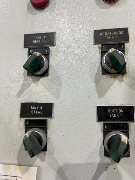 3 TANK FISA MODEL #3VST-350P ULTRASONIC PARTS BASKET TYPE CLEANING SYSTEM: STOCK #20623