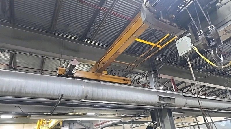 3 TON X 20&#039; X 60&#039; OSBORN SINGLE GIRDER CRANE SYSTEM, FREE STANDING, DETROIT HOIST: YOBRO #24535