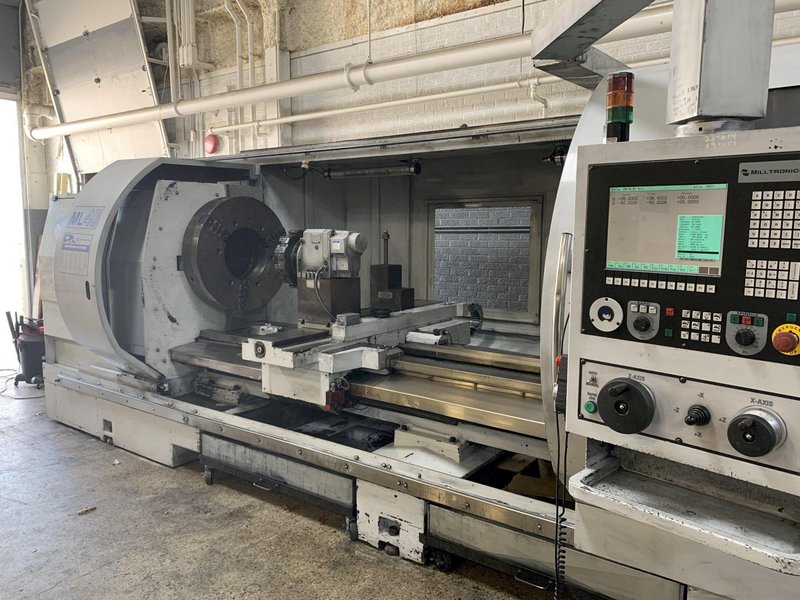 Milltronics ML40/160 Big Bore CNC Flat Bed Engine Lathe, S/N 11251, New 2010.