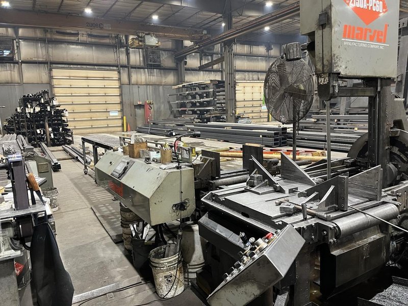 25″ x 20″ Marvel Series F2150A-PC60 Fully Automatic Vertical Band Saw, 2009 – Auto Feed