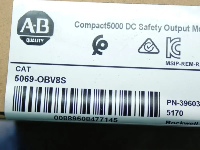 ALLEN BRADLEY 8-POINT SAFETY SOURCING OUTPUT MODULE, 3PCS  -  5069-OBV8S