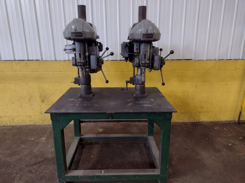 2 SPINDLE 20&quot; ATLAS CLAUSING MODEL #1800 GANG DRILL WITH POWER FEED: STOCK #16676
