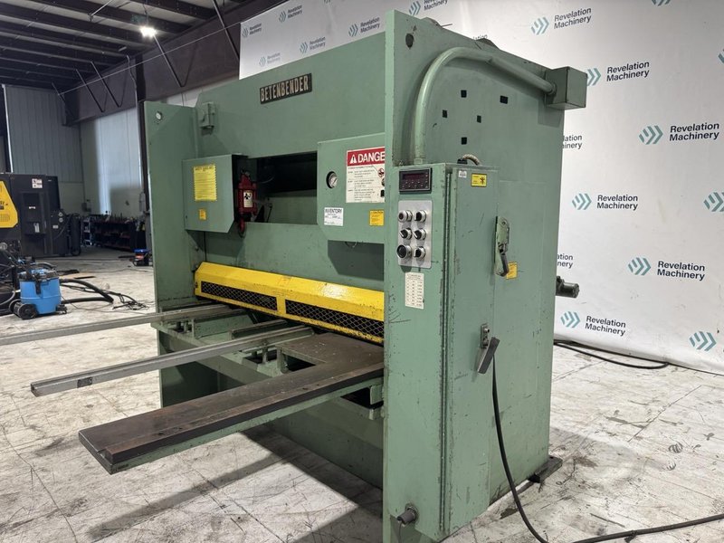 3/8″ x 6′ Betenbender Hydraulic Shear-Heavy Duty, Adjustable Blade Gap
