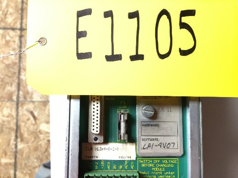 Used Indramat Servo Controller - CLM0.13-X-0-2-0