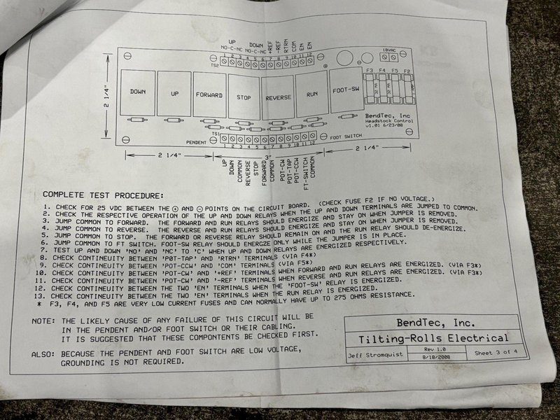 10,000 LBS ARONSON MODEL #WRU10PT WELDING POSITIONER WITH TANK TURNING ROLLS: STOCK #23235