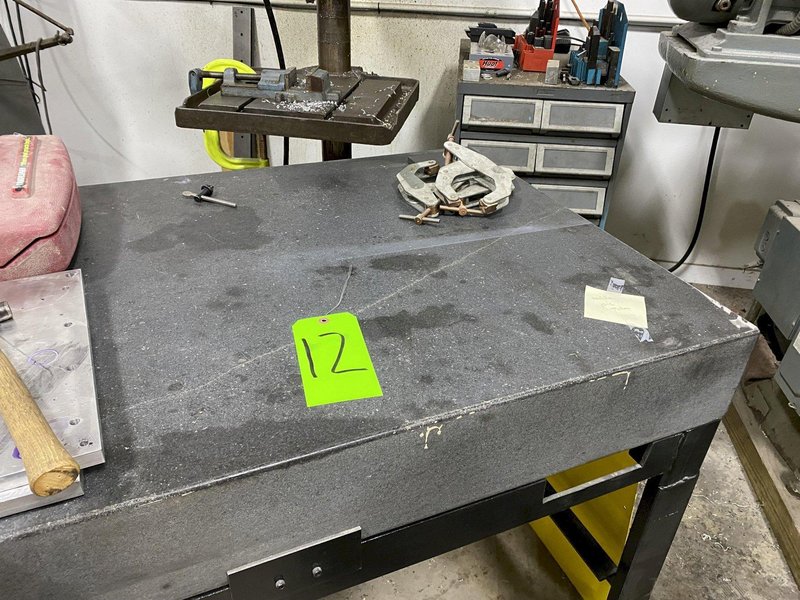 30&quot; X 48&quot; X 6&quot; BLACK GRANITE SURFACE PLATE. STOCK # 0628622
