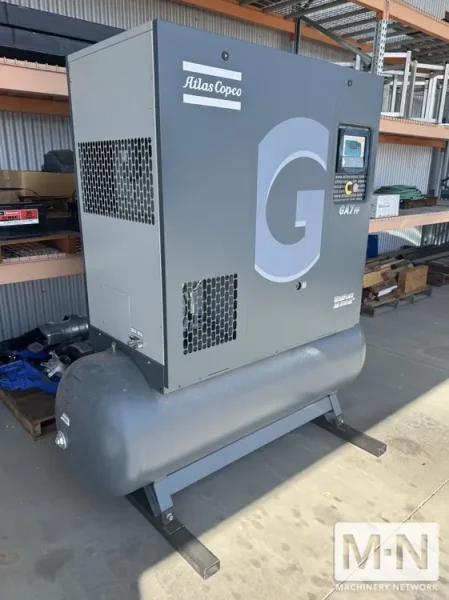 10 HP Atlas Copco GA7FF-150 Rotary Screw Air Compressor Package with dryer &amp; tank
