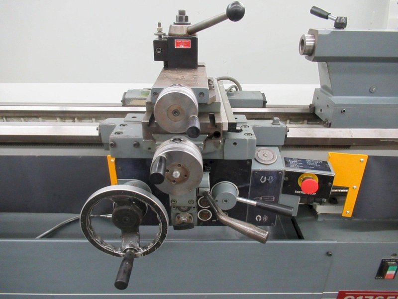 Clausing Metosa C 1765 Model Engine Lathe, Aloris Tool Post, Tailstock, Steady Rest, Sony 2-Axis DRO