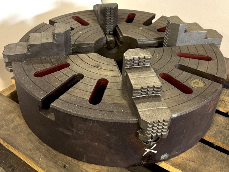 20" Bison 4-Jaw Chuck, D1-8 Camlock, 4-7/8" Hole