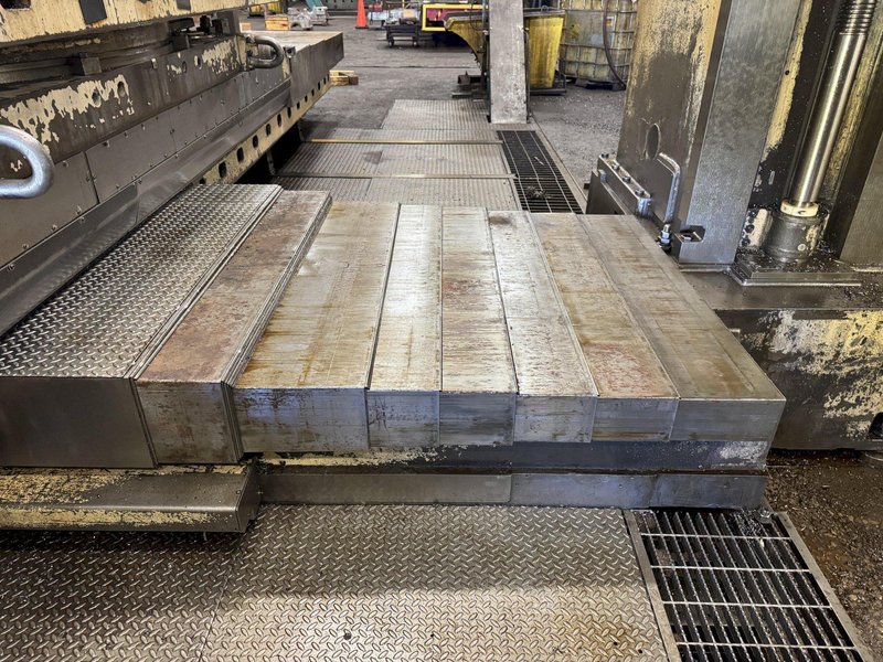 6&quot; GIDDINGS &amp; LEWIS H60-T CNC 4-AXIS HORIZONTAL BORING MILL WITH POWERED TAILSTOCK. STOCK # 1002025