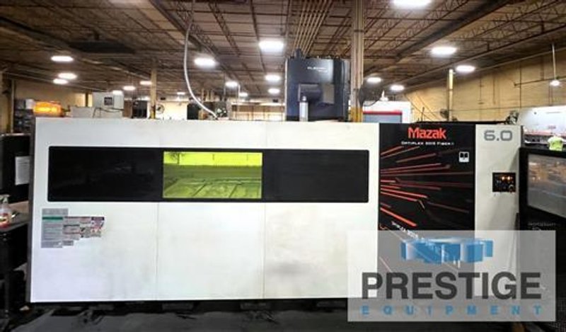 Mazak Optiplex 3015 Fiber III 6 KW CNC Laser Cutting System