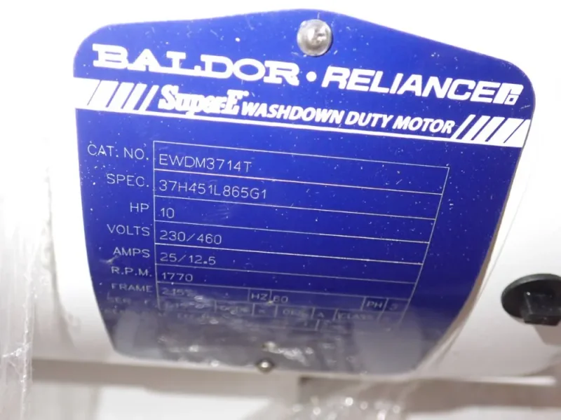 BALDOR-RELIANCE 10 HP MOTOR  -  EWDM3714T