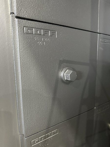 36&quot; X 72&quot; GOFF MODEL #3672D SPINNER HANGER SHOT BLAST CLEANING SYSTEM, NEW 2006: STOCK #22470