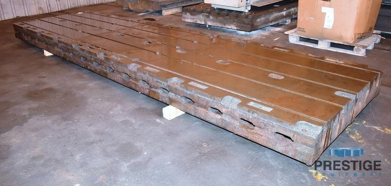 Floor Plate, T-Slotted 60&quot; x 218.75&quot; x 10&quot; Cast Iron