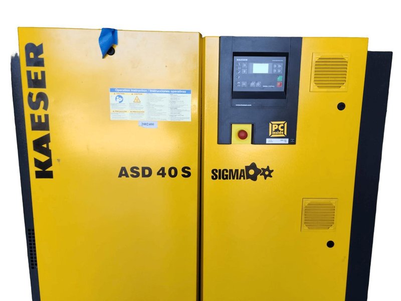 40 HP Kaeser Direct Drive Rotary Screw Air Compressor ASD 40S, 2008