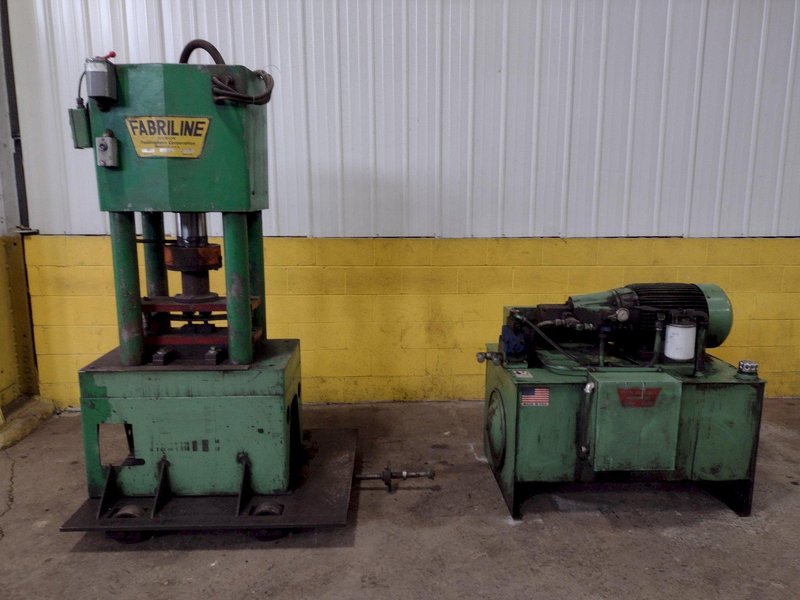 150 TON FABRILINE - PEDDINGHAUS MODEL #FS88 4-POST HYDRAULIC PRESS / PUNCH / SHEAR: STOCK #16358