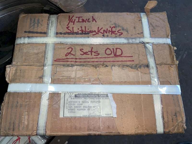 18&quot; WIDE X 4500 LB X 3&quot; ARBOR STANAT MODEL #S-180  SLITTING LINE: STOCK #13717