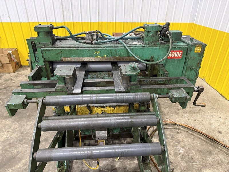 10,000 LBS X 24" X .105" ROWE ENTRY SERVO FEED LINE, COIL CAR, REEL, STRAIGHTENER, INDRAMAT SERVO FEED: YOBRO #24518