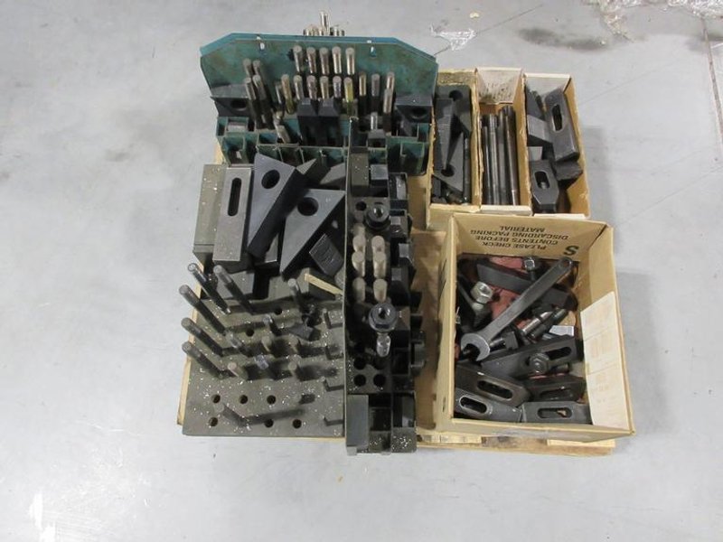 Clamp Down Hardware, 1/2" &amp; 5/8" Assorted Sets, T-Nuts, Studs, Strap Clamps, Riser Blocks- Auction Item