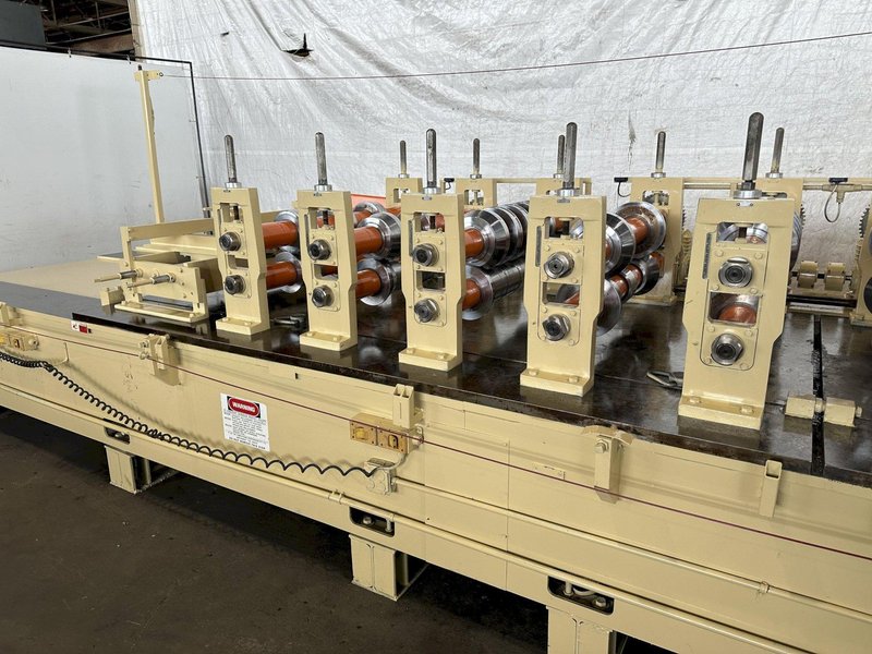 10 STAND X 3.5&quot; ARBOR X 42&quot; BRADBURY RAFTED STANDING SEAM 360/ STANDING SEAM PANEL II ROLLFORMER: STOCK #16967