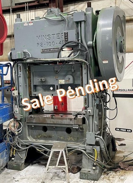 100 ton Minster P2-100-48 Piece-Maker SSDC Mechanical Metal Stamping Press