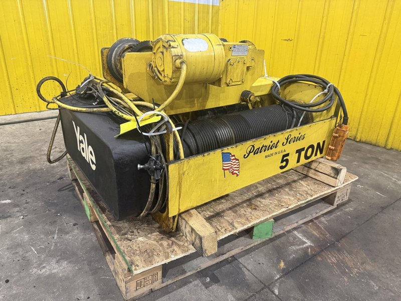 5 TON YALE PATRIOT SERIES 2000 UNDERHUNG CRANE HOIST WITH POWER TROLLEY : YOBRO #25281