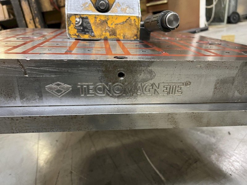 Tecnomagnete SQ506HD50 CNC Permanent Electromagnetic Chuck 500mm x 620mm | 40 Poles | Chuck Only