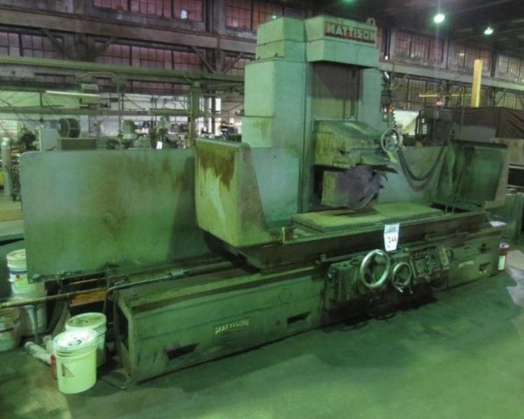 24&quot; X 72&quot; MATTISON HYDRAULIC SURFACE GRINDER STOCK #64370