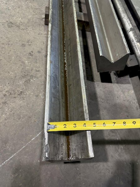 4&quot; OPENING X 240&quot; LONG 90 DEGREE BOTTOM PRESS BRAKE DIE. STOCK # 1224724