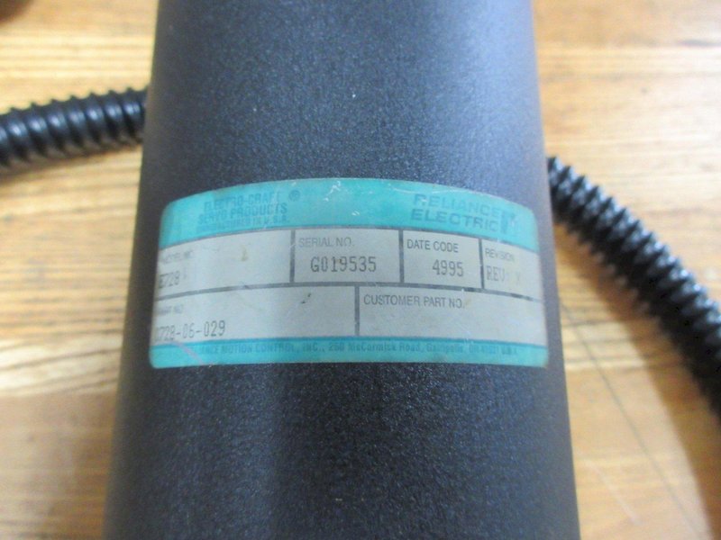 Haas 32-1700 Y Axis Reliance Electric Brushed Servo Motor with Connector Cable