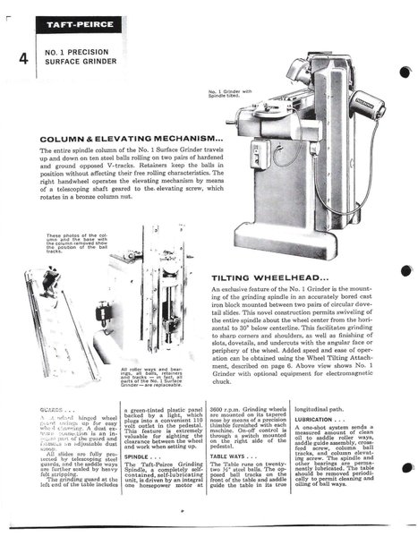 5" x 12" Taft-Peirce Manual Precision Surface Grinder (rebuilt)