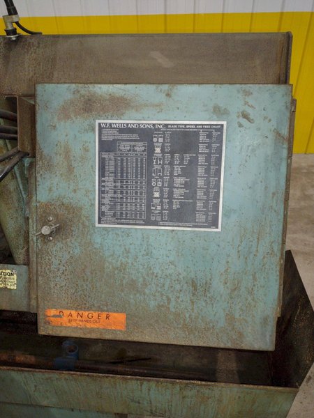 16" x 20" W.F. WELLS MODEL #F-16-2 HYDRAULIC  TWIN POST HORIZONTAL BANDSAW: STOCK #20094