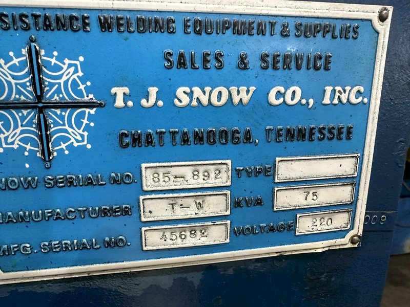 75 KVA TAYLOR WINFIELD SEAM WELDER: STOCK #78768