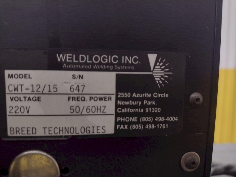 12" WELDLOGIC MODEL CWT-12 TIG WELDING LATHE, WITH WELDLOGIC AWS-150 CONTROLLER: YOBRO #24403