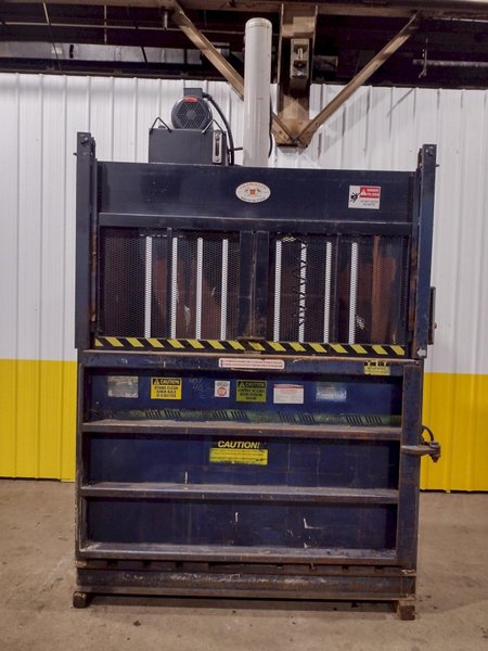 72&quot; X 30&quot; JV MFG CRAM A LOT MODEL #DBR-72-H VERTICAL HYDRAULIC CARDBOARD BALER: STOCK #18058