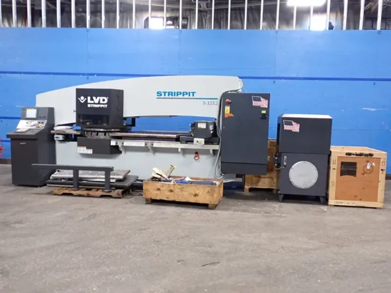 STRIPPIT INC 20 TONS CNC TURRET PUNCH  -  S 1212 / 128649