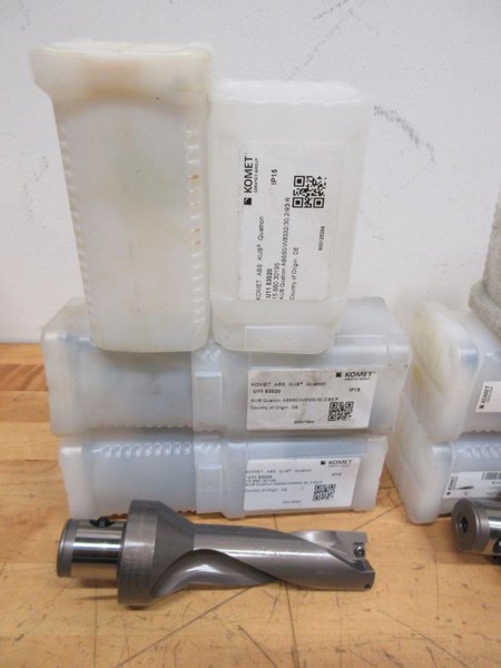 Komet ABS50 KUB Quatron Indexable Drill Bodies (15pcs), Smaller Diameters .630" - 1.187" ***NIB***- Auction Item