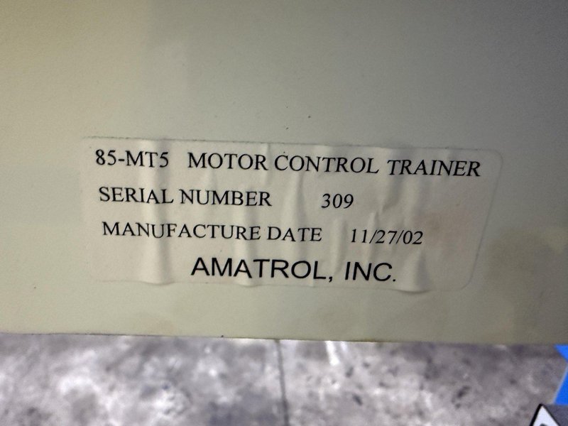 AMATROL MODEL #85-MT5 MOTOR CONTROL SYSTEM TRAINING &amp; TESTING STAND: YOBRO #24916