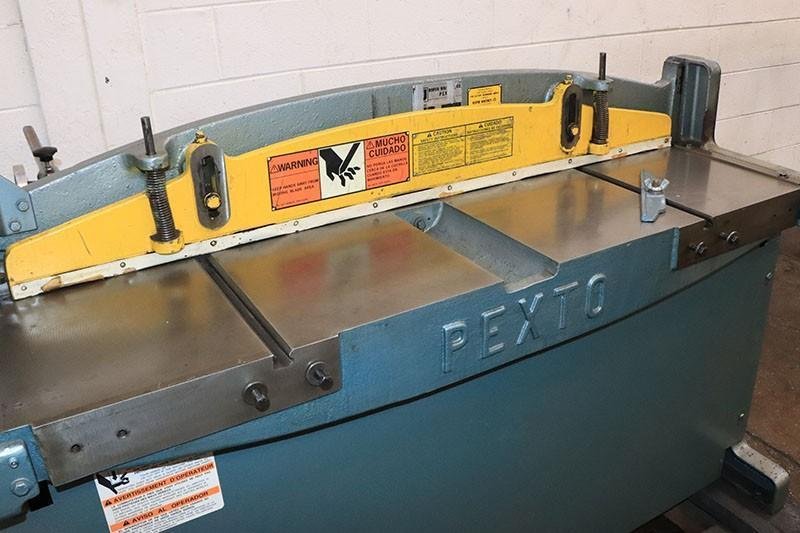 52" X 16 GA. PEXTO HYDRAULIC SQUARING SHEAR, MODEL PH-52